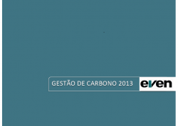 Capa do Relatório de Emissões de GEE Even 2013